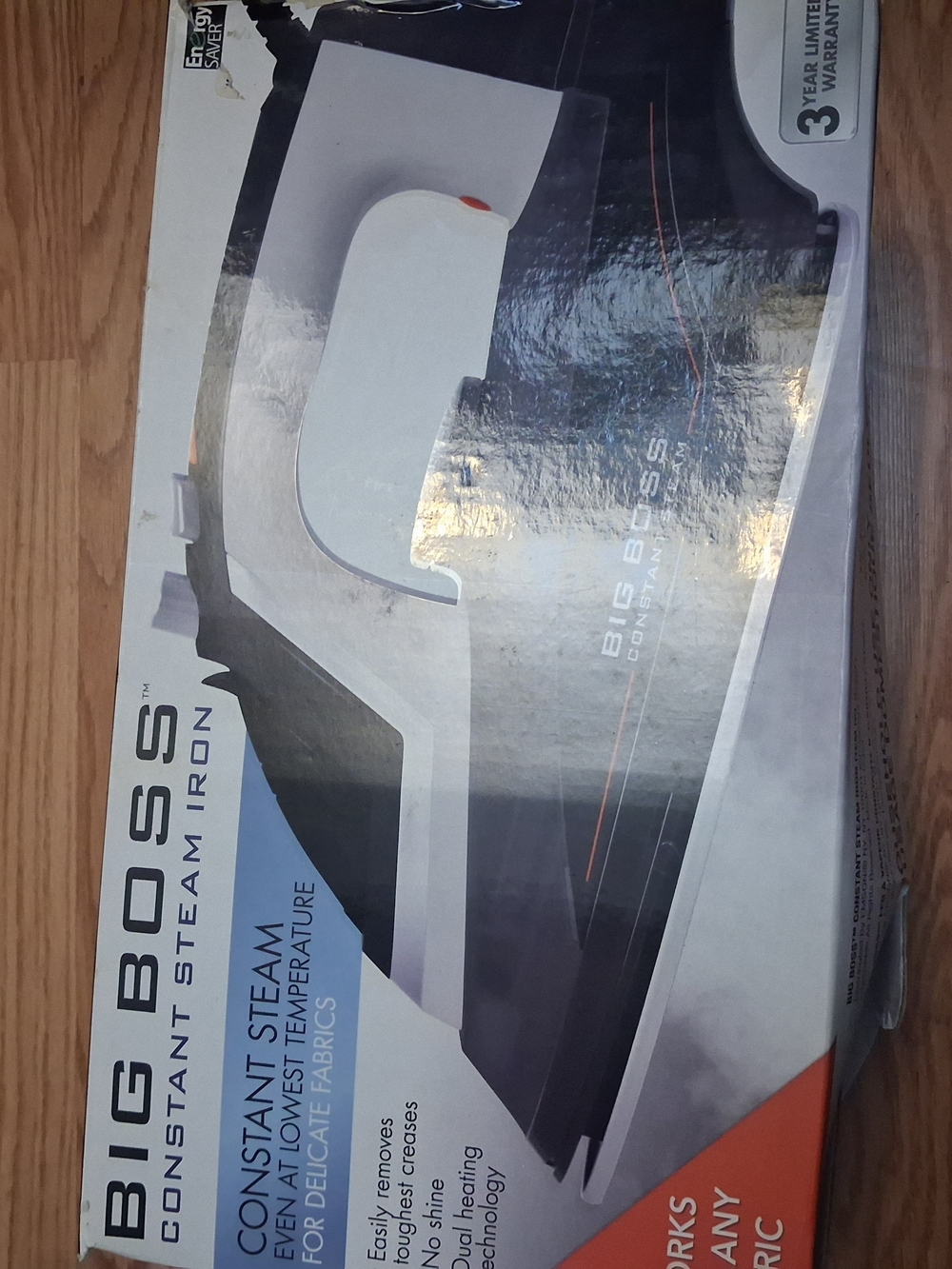 Big Boss Constant Steam Iron - White & Black